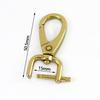 2Pcs 15-40mm Detachable Solid Brass Snap Hook Metal Swivel Lobster Buckle Backpack Carabiner Clips Clasp Dog Collar Bag Buckles