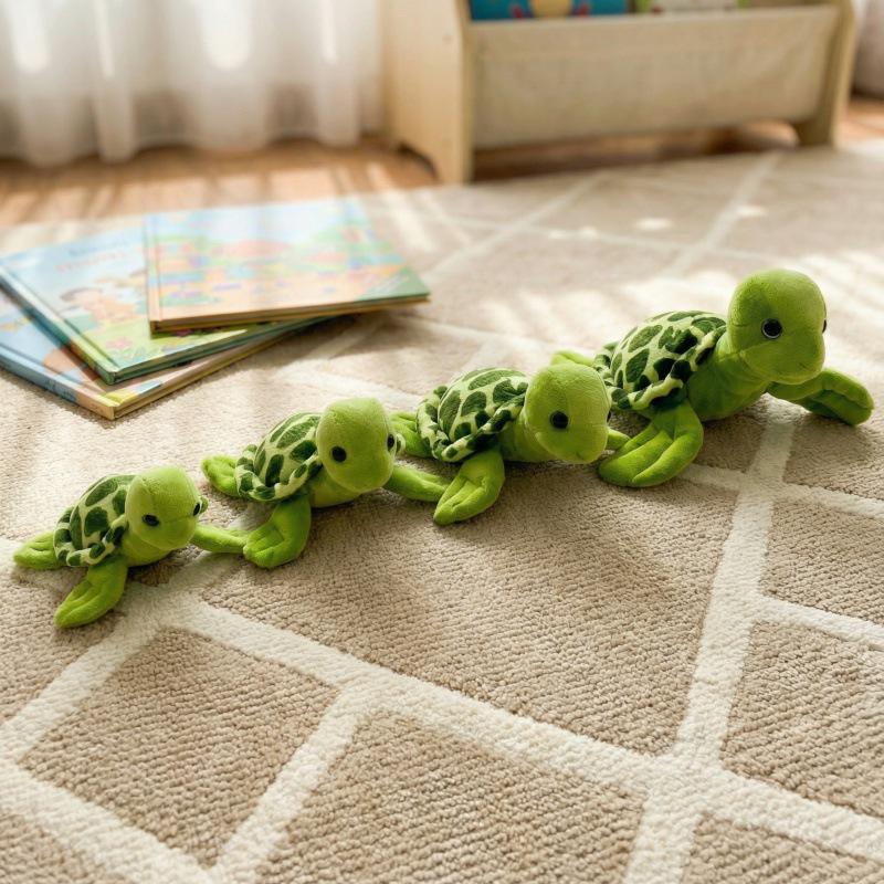 Cartoon Cute Parent-Child Sea Turtle Plush Toy - Children's Cushion & Birthday Gift