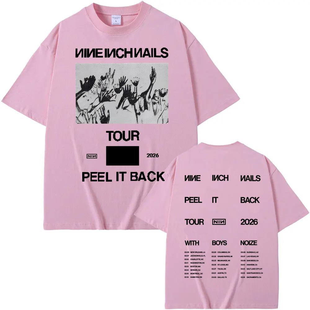 INVERTED CROWD TEE Nine Inch Nails Sommer BAND's Gleicher Stil T-Shirt Hip Hop Hohe Qualität 100% Baumwolle Rundhals Tops