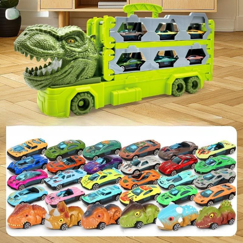 Toys T Rex Track Playset Alloy Vehicles Dinosaur Figures Children Gift Festival
