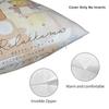 Cute Rilakkumas Bear in Relaxed Mood Pillowcase Polyester Cushion Cover Decoration  Pillow Case Cover Bed Square 4040cm
