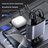 Super Fast Car Phone Charger with Retractable 4-in-1 Cable and Cigarette Lighter Socket for Apple Devices