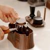 2 v 1 Stojan na tamper na kávu Silikonová základna Plastový držák na espresso portafilter Velká kapacita Tichý kávový knock box Kavárna