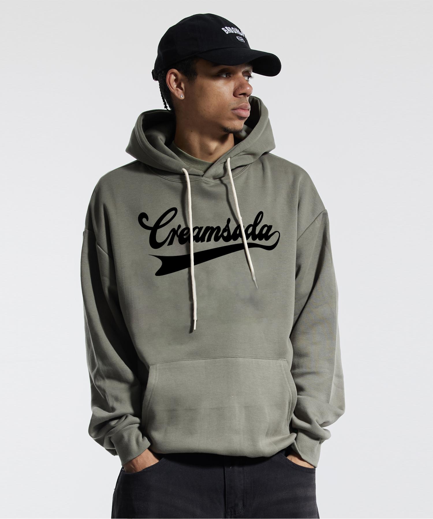 Cream Soda Lab Authentic Logo Hoodie Khaki M(1)