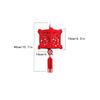 3D Ornament Red Paper Lantern Hanging Waterproof Hanging Lanterns Lamp Felt Cloth Retro Chinese Style Lantern Party