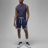 Jordan Dri-Fit Solid Logo Stripe Drawstring Athletic Training Casual Shorts Men Bottoms Navy-Blue DX1487-410