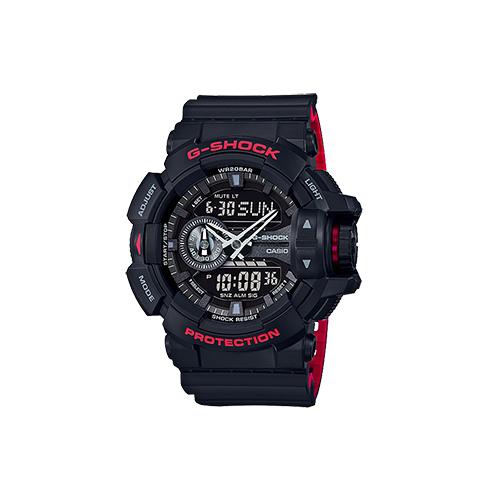 Casio Men Liquid Crystal/Analog Dual Display Series Black Watch GA-400HR-1A GA-400HR-1A