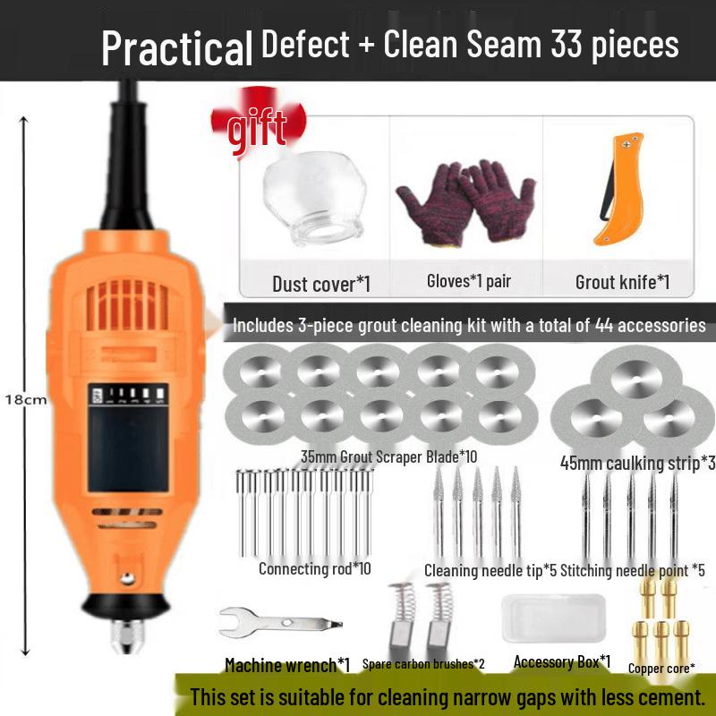 Electric Tile Grout Cleaning Machine Kit