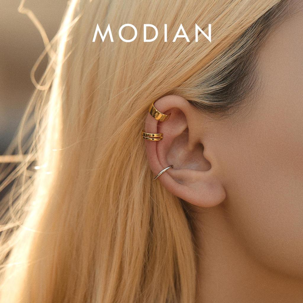 Paw Oor Manchet Wrap Crawler Klimmer Oorbellen voor Vrouwen Tiener Meisjes Sterling Zilveren Studs Clip Op Leuke Hond Kat Pin Hypoallergene Sieraden, Witgoud