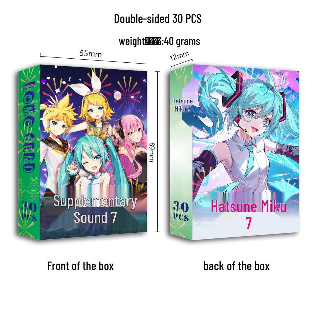 Hatsune Miku Anime LOMO Card Collection (30 Double-Sided Cards)