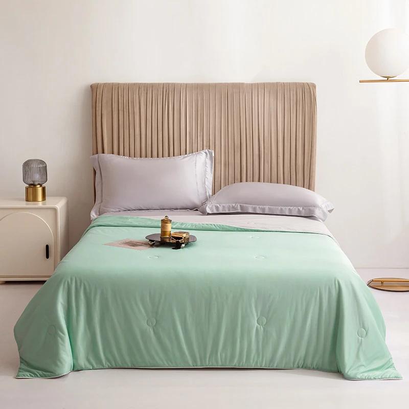 Air Conditioner Quilt Cooling Blankets Smooth Air Condition Comforter Lightweight Summer Quilt with Double Side Cold Cooling Fabric