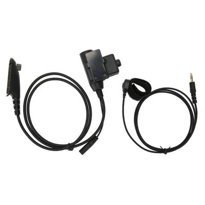 PTT Adapter with Back Clip Push To Talk Headset Adapter for MOTOROLA Gp140 Gp320 Gp328 Gp329