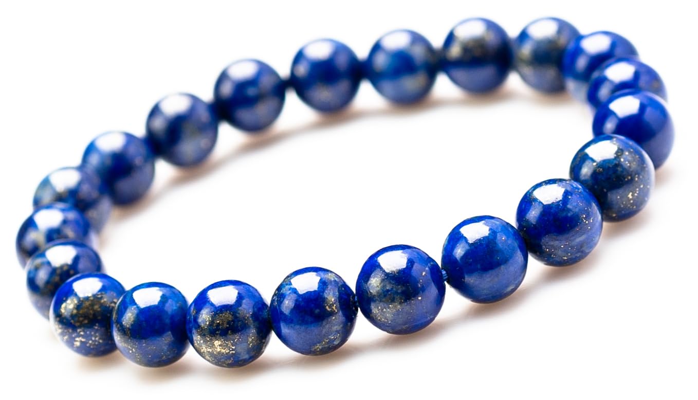 

Power Natural Like the Earth Lapis Lazuli Good AAAA Identified [Kyojudo] Stone, Stone, Uncolored, Bracelet, Luck, Judgment, Birthstone, December, синій