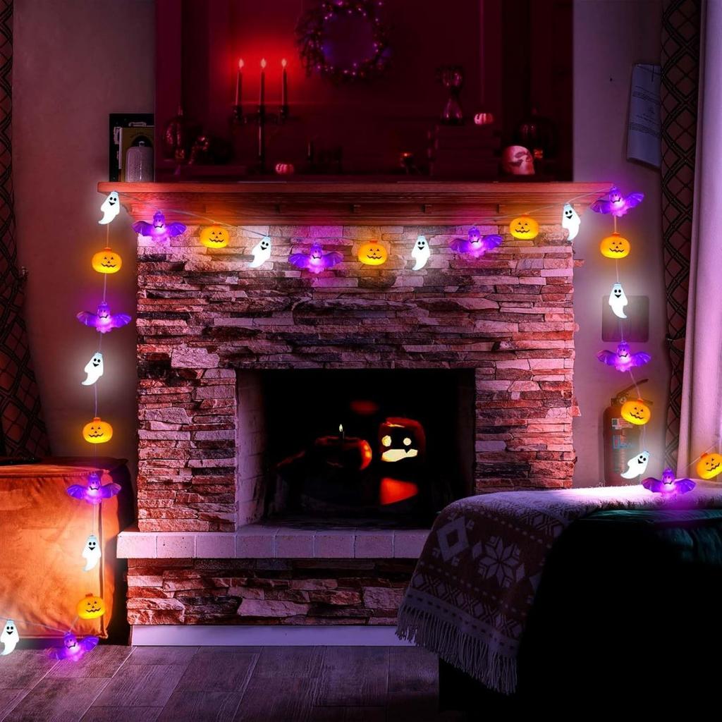 Xiaomi 1PC LED Halloween String Light Garden Horror Atmosphere Hanging Decorative Lamp Battery Powered For Halloween Theme Party Decor