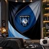 Wall Hanging Tapestry Atalanta FC Print Cloth for Living Room Bedroom Home Decor