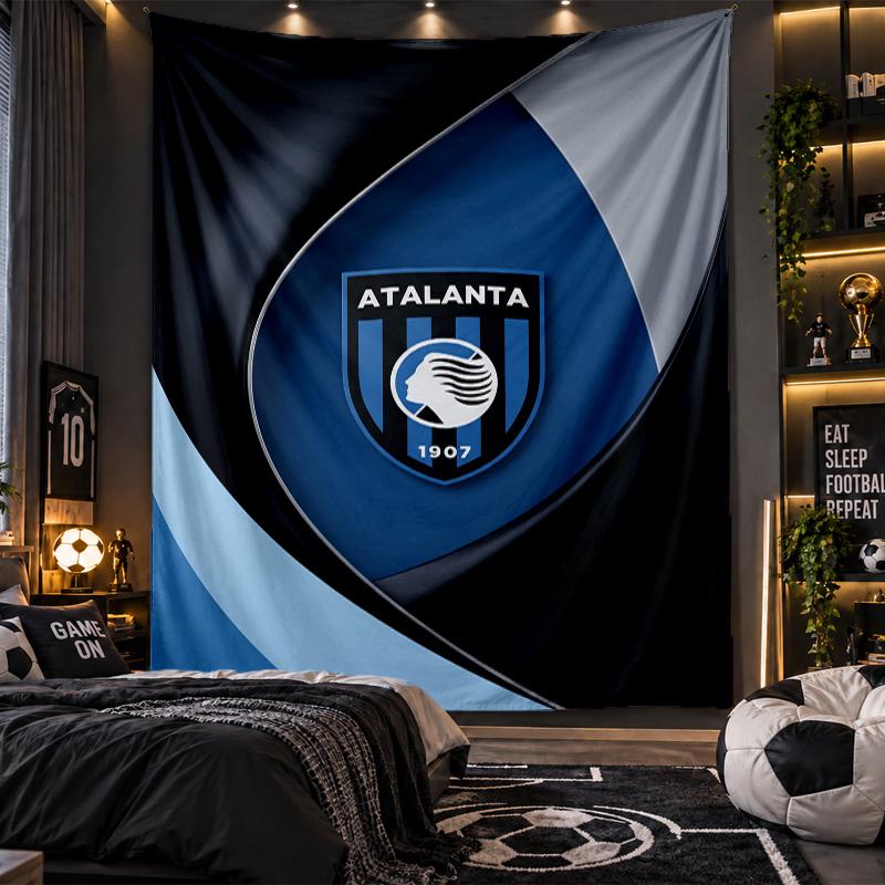 Wall Hanging Tapestry Atalanta FC Print Cloth for Living Room Bedroom Home Decor