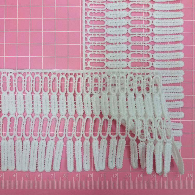 Milk Silk Whisker Water-Soluble Lace White Lace Barcode Women'S Clothing Children'S Clothing Accessories Trim Decoration Embroidery Wide Lace