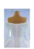 2026 French Wedding Dress: Retro One-Shoulder Long Sleeve with Heavy Beading and Long Train.