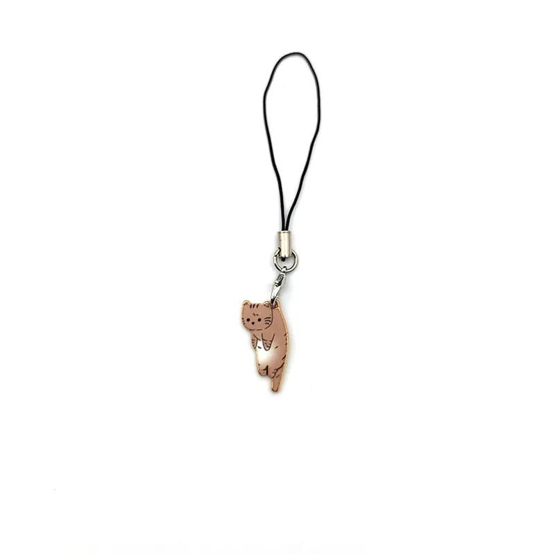 1pcs Cute Cat Phone Strap Lanyards For Case Strap DYM Decoration KeyChain Mobile Phone Strap Phone Hanging Charms