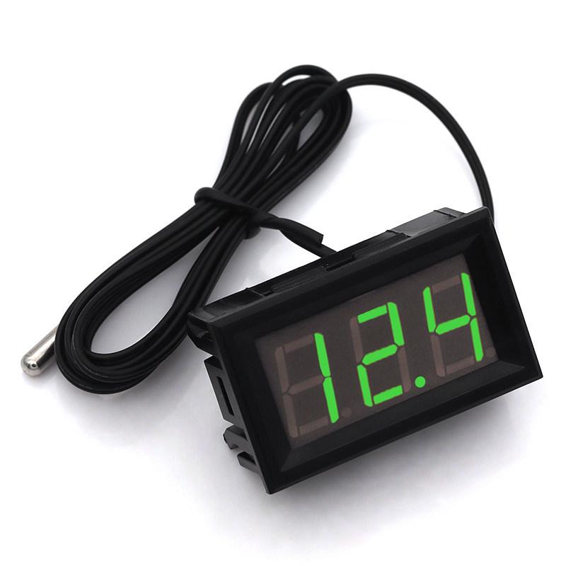 12V Digital Thermometer: Electronic Temperature Gauge for Fish Tanks, Refrigerators, and Water Measuring.