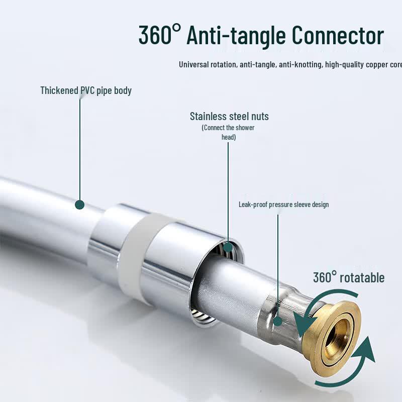 MEJUE Anti-Tangle Stainless Steel Shower Hose
