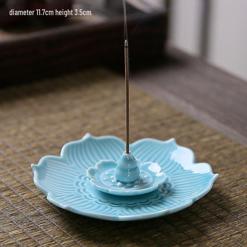 Ceramic Lotus Incense Holder