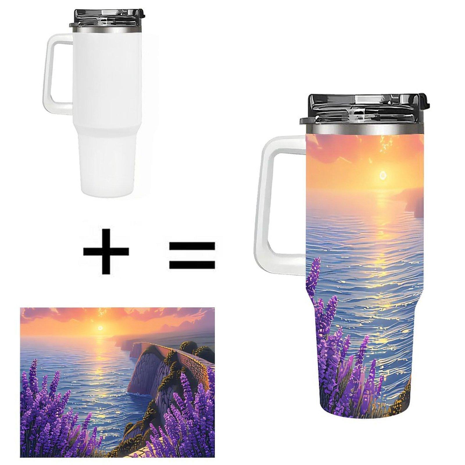 40oz Stainless Steel Vacuum Tumbler with Customized Logo and Packaging 40oz(1133.98g) белый