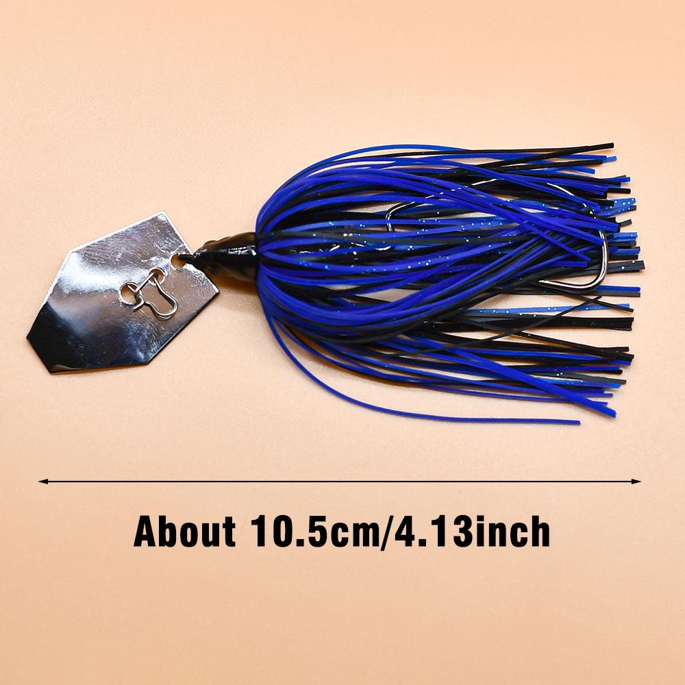 12g Chatterbait Fishing Lure Bladed Jig Buzz Bait Chatter Bait Silicone Skirting Lures Bass Jigs Spinnerbait