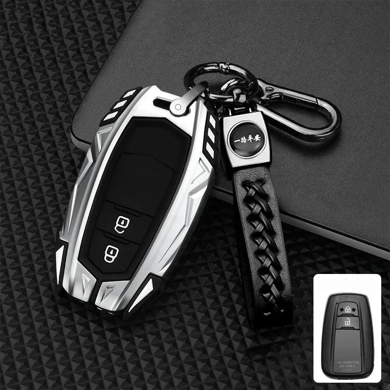 Zinc Alloy Car Remote Key Case Cover For S8 CHR Camry Prius Land Cruiser Prado Furniture Corolla Yaris RAV4 Highlander JH8