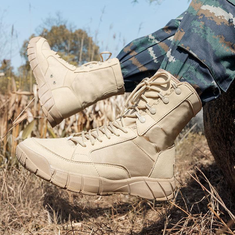 Fashion Outdoor Climbing Training Water Resistant High Shoes Hunting Hiking Tactical Boots Men Women Hunting Hiking Desert Boot