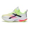 LiNing Ultra Light 20 Non-Slip Wear-Resistant Low-Top Running Shoes Kids Running Shoes White Green YKNT052-3