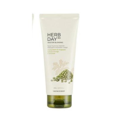 Herbal Cleansing Foam Korean Skincare Deep Clean Gentle Fresh Face Wash Daily Cleanser 170ml