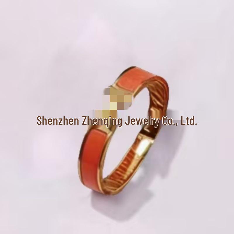 Náramek s písmenem H pozlacený 18k smaltovaný - Klasická móda, Více barev, Ideální pro páry