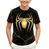 Kids' Short Sleeve Neck T-Shirt with Graphic Print for Casual Daily Wear