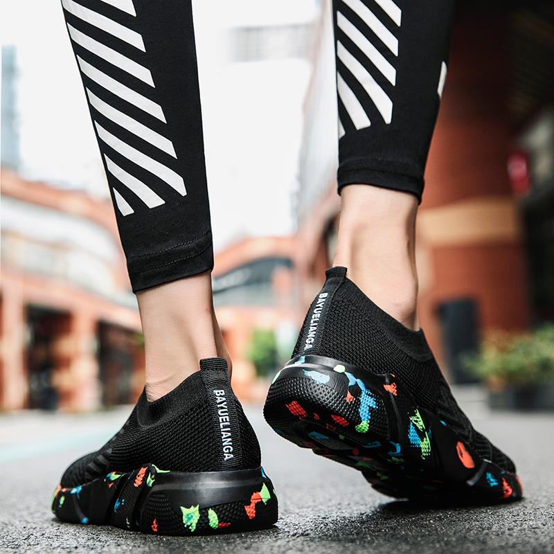 Large Size Couple's Anti Slip Wear-resistant Breathable Fashion Socks Outdoor Sports Shoes Casual Shoes One Foot Push