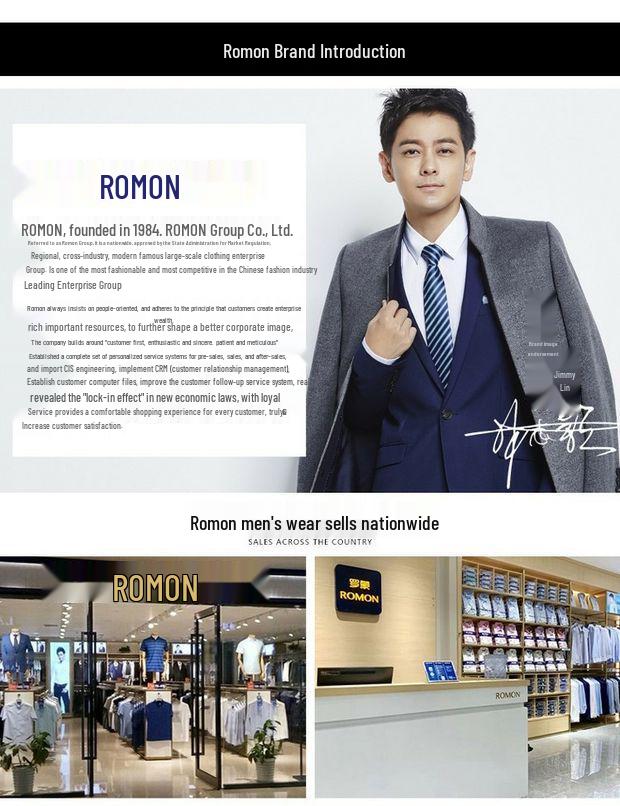 Romon Herren Maulbeerseide Langarm Nahtloses Knitterfreies Business Casual Hemd