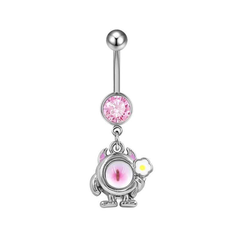 Gaibei Trendy European & American Cat Dolphin Navel Ring Jewelry