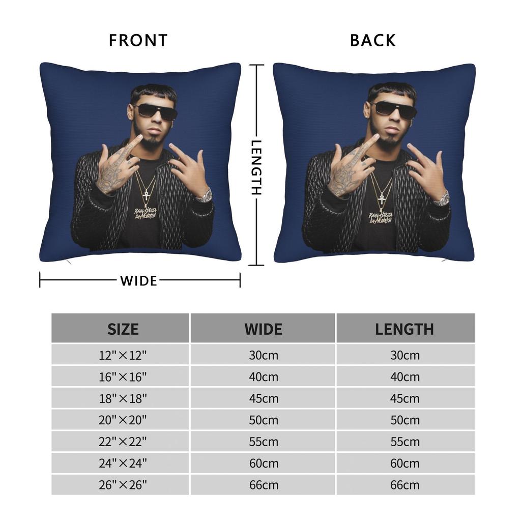 Pillow Cover Anuel AA   Vintage Pillow Case For Living Room Chair Pillowcases