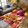 Vibrant Rasta Music Fusion Carpet Living Room and Bedroom Mats Doormat Dormitory Decoration Bathroom Mat Protective Pad