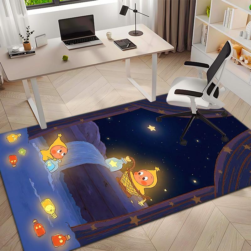 Twinkle Twinkle Starry Night Magic Carpet Home Decor Suitable For All Seasons Bathroom Mat Dormitory Decoration Christmas Gifts
