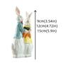 Simulation Design Rabbit Figurines Easter Decor Bunny Couple Statue  Tabletop Display