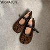 Fashion SUOJIALU 2024 Autumn Women Flat Shoes Fashion Split Toe Slip On Ladies Elegant Baot Shoes Soft Low Heel Outdoor Dress Single Sho