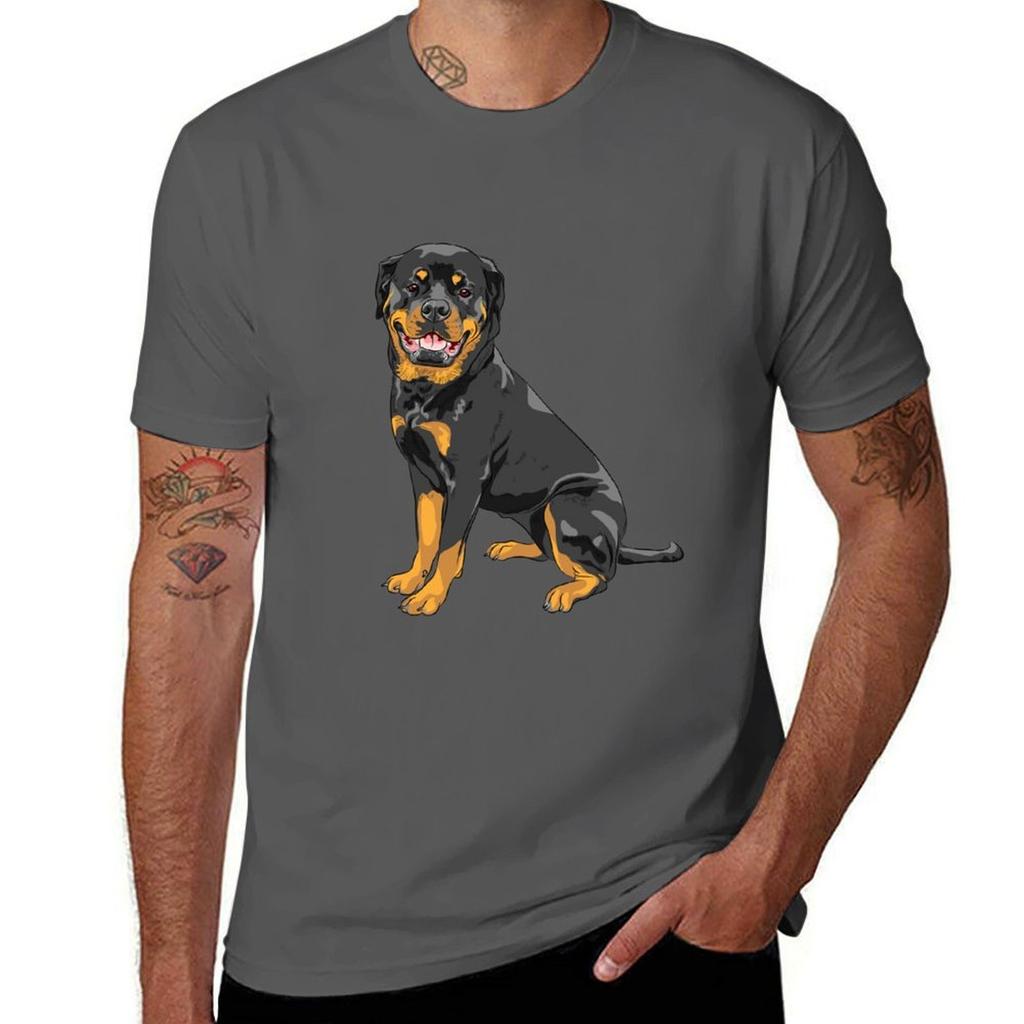 Rottweiler TShirt Casual Work Wear TShirt