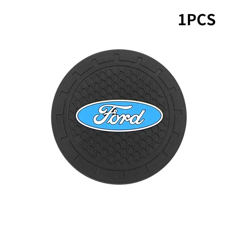 Focus Fashion Water Cup Holder Mats Upgraded Drink Non-slip Coaster For Ford mk2 mk3 Ranger Mondeo mk4 S-MAX Kuga Mustang Fusion