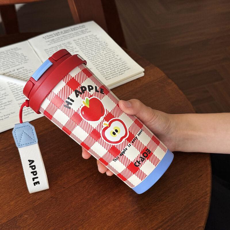 Cute Apple 316 Stainless Steel Insulated Straw Cup