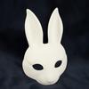 Maschera Realistica di Coniglio Bianco Faccia di Coniglio Fai da Te Artigianato Maschera in Pelle PU Vestibilità Comoda Fatta a Mano Coniglio Cosplay Maschera per Feste Festival
