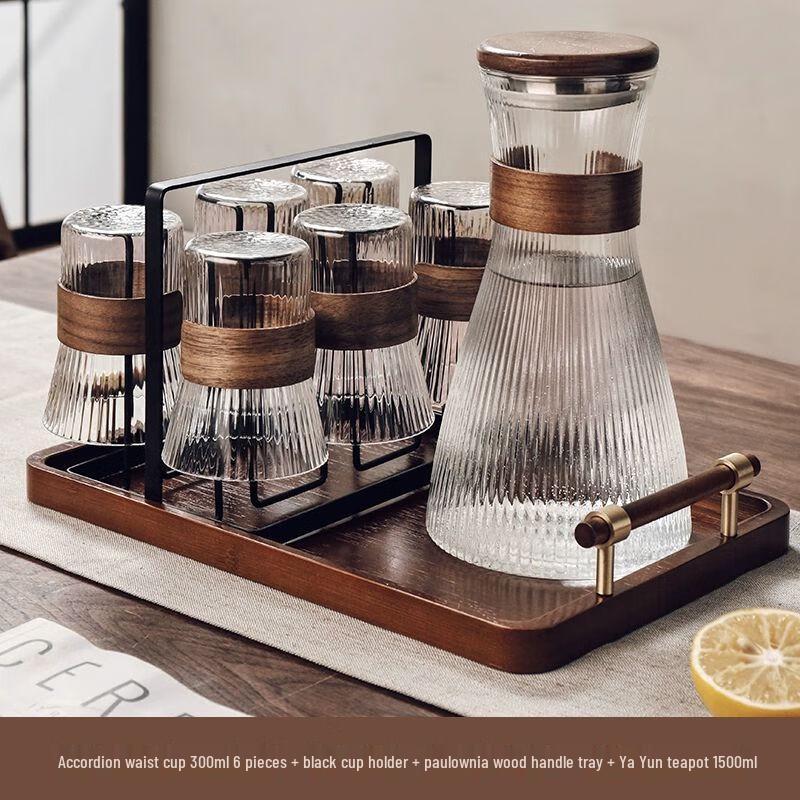 TXRMDX Chinese Heat-Resistant Glass Teaware Set