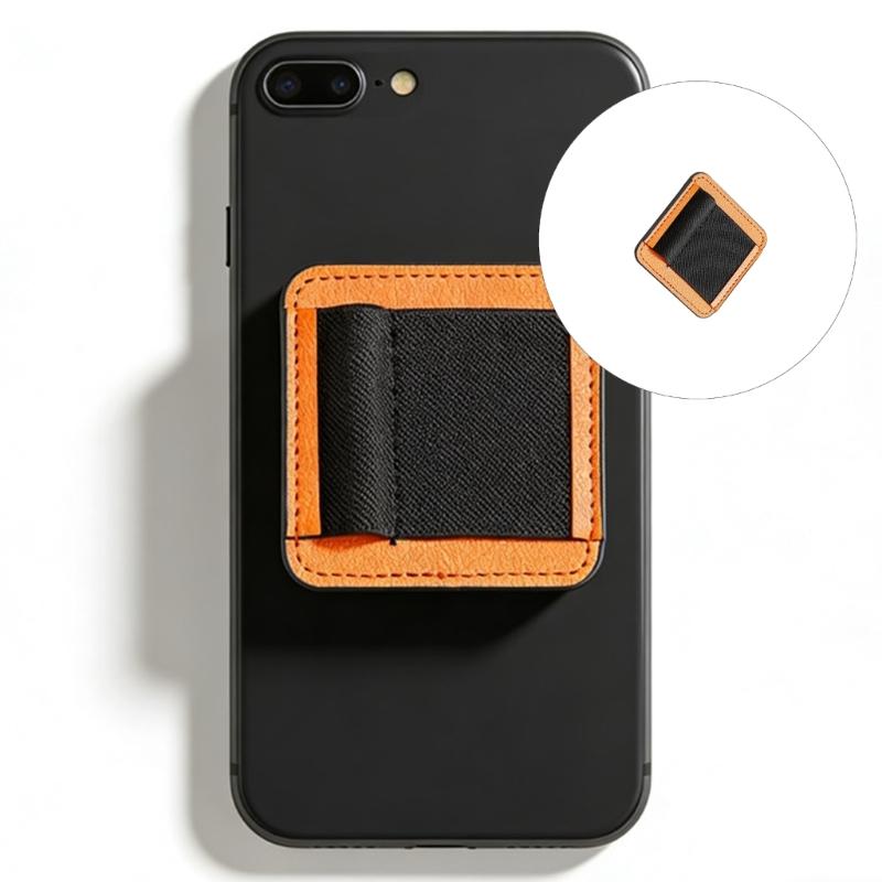 Magnetic PU Leather Cord Manager With Stretchy Band And Strong Adhesion For Neat Electronic Gadgets Storage