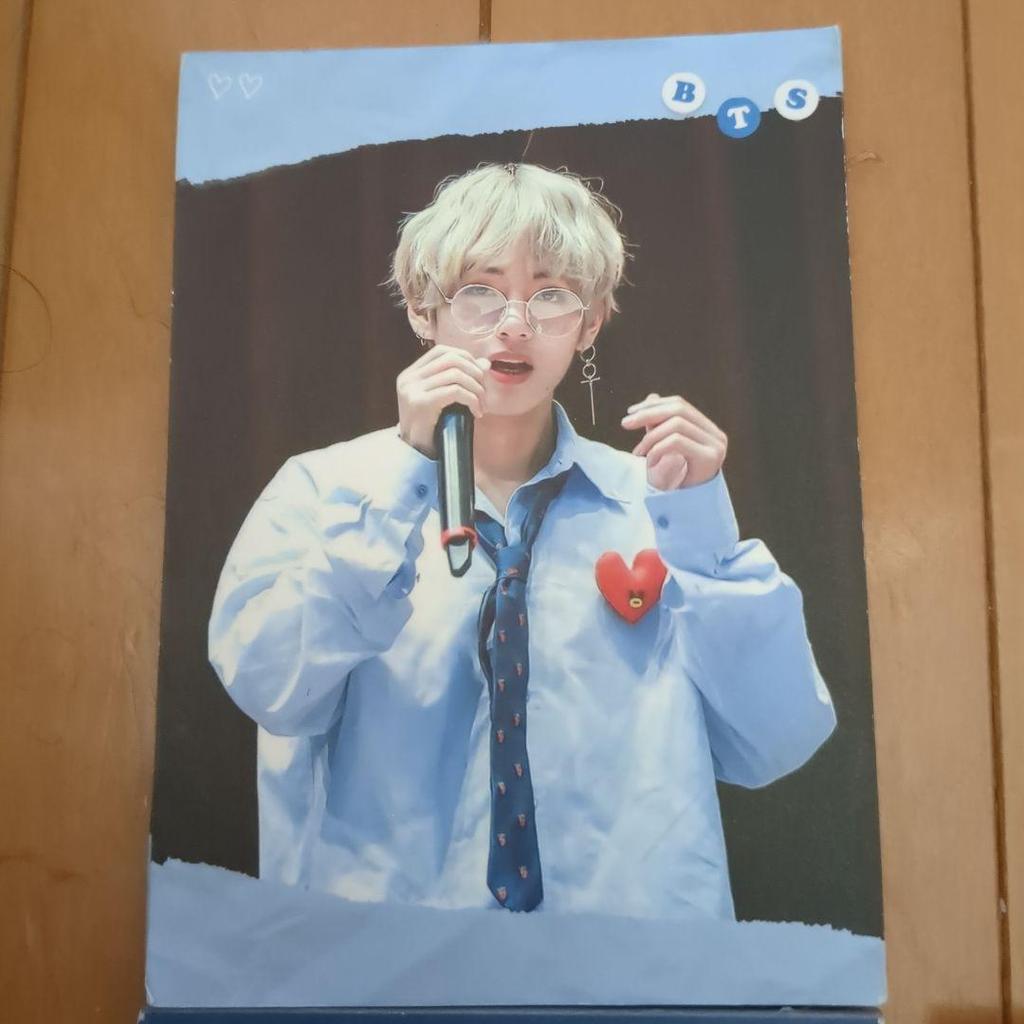 [USED] BTS V Korean Producer Large Memo Paper 13 Types, Small 1 Type Total 14 Types, 140 Sheets
