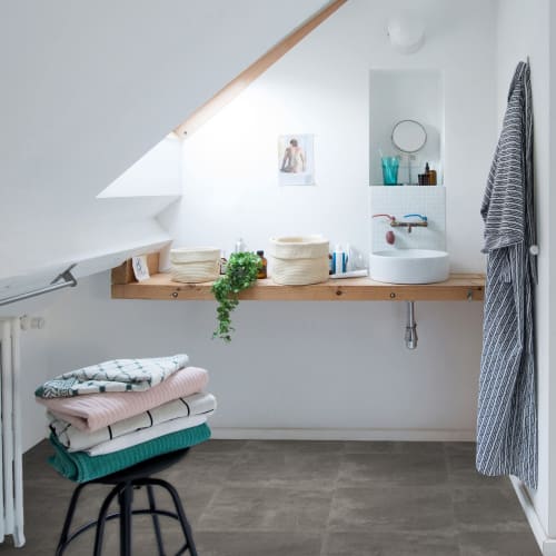 Sangetsu IS-1042 Floor Tile, Mortar Block, Gray, Charcoal Gray [1 case of 18 tiles (approx. 3.76 sq m)] Shoes OK